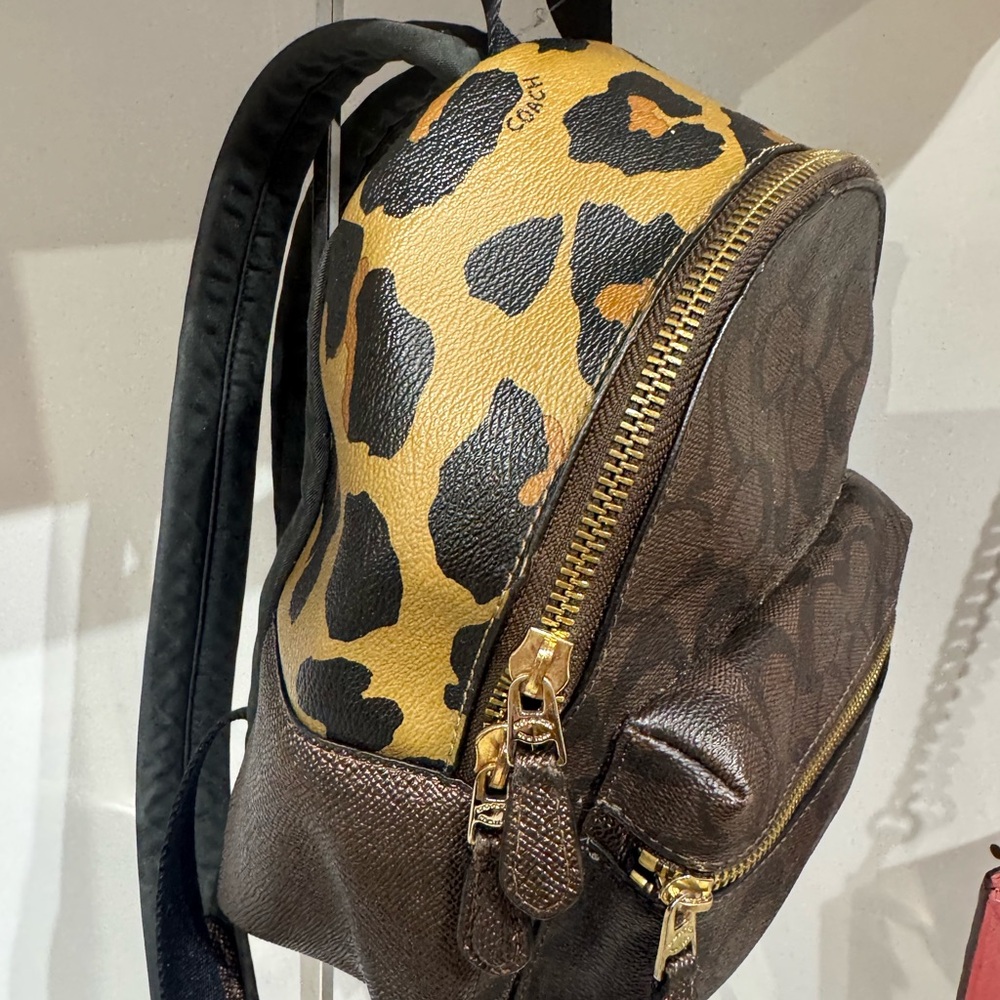 Coach Signature Brown Backpack - Picture 4 of 6